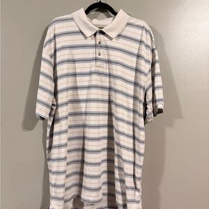 Striped Short Sleeve Polo Shirt